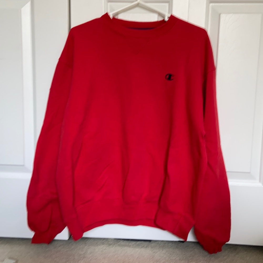 Champion Red Crewneck